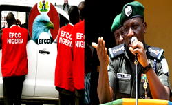Illegal parade and trial of criminal suspects
