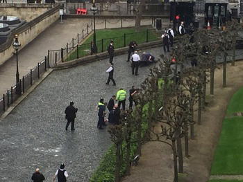 British police raid after deadly Westminster attack