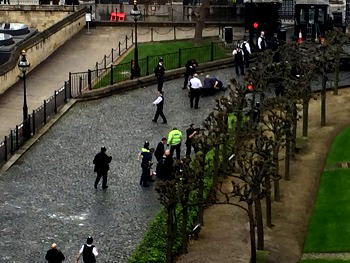 British police raid after deadly Westminster attack