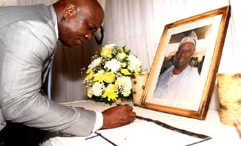 Gen. Adebayo lived a fulfilled, worthy life, Ambode tell widow
