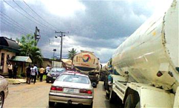 Residents lament as tanker, truck drivers turn streets, major roads to parking lot