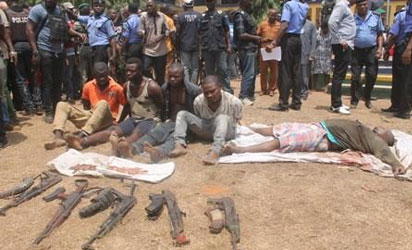 Photos: Police parade killed notorious robber Vampire, gang