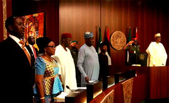 Photos: Buhari presides over Federal Executive Council meeting (FEC)