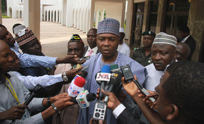 Photos: Saraki, Dogara, others meet Buhari - Vanguard News