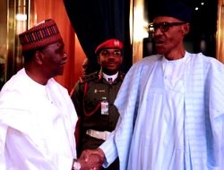 Photos: Gowon, Buhari meet in Aso Rock
