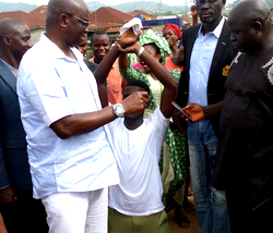 NYSC member who sought photograph with Fayose gets automatic employment