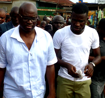 Photos: Fayose gives Corps memebr automatic employment