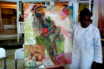 Pa Fasuyi, 82, still painting