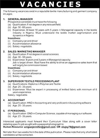 VACANCIES