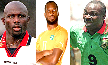 Milla, Weah, Drogba others storm Lagos