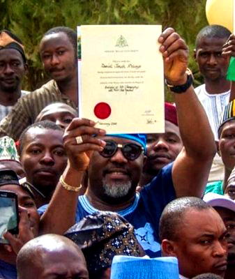 Photos: Here is my ABU Degree certificate – Dino Melaye