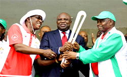 Gov Ambode receives Queen’s Baton, tasks sports administrators