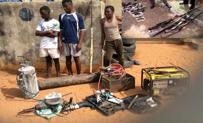 Police uncover illegal firearms factory in Benue