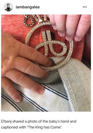 Dbanj, welcomes son Daniel