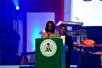Dolapo Osinbajo steps out for Runway Jazz in N1,800 outfit