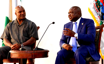 Evander Holyfield donates $3M health equipment to LASG