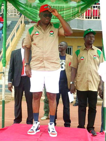 Photos: Fayose during May Day celebration