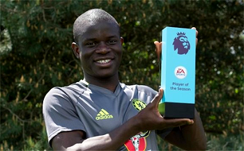 Kante crowned Premier League Player of the Season