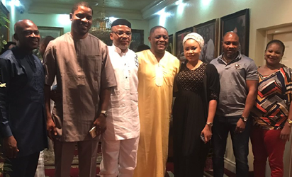 Photos: Nnamdi Kanu meets Fani-Kayode