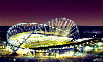 Qatar launches first 2022 FIFA World Cup™ stadium five years before tournament in front of sell-out crowd