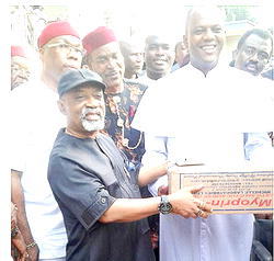 Ngige donates ambulance, drugs, wheelchair to Church