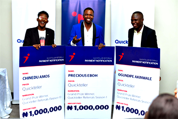 Millionaires emerge as Quickteller rewards advocates