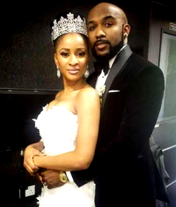 Stay off social media, Omotola advises Banky W, Adesua