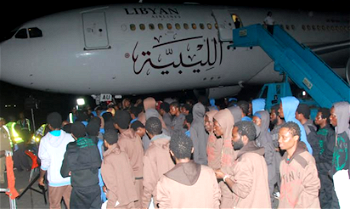 Breaking- 490 out of 5027 Nigerian returnees from Libya arrive PH Airport