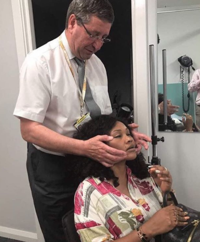 Mercy Aigbe in in London for medical check up