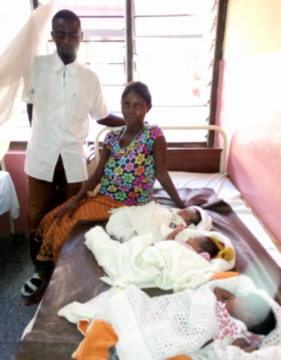 Video: Nigerians pay N77,600 hospital bills of stranded mother of triplets