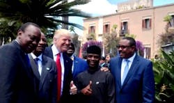 Osinbajo attends G7 summit, meets Trump