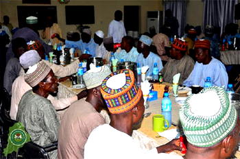 Photos: Shettima breaks fast with messengers, drivers