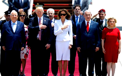 Netanyahu’s wife, offers sympathetic words to visiting Trump, wife