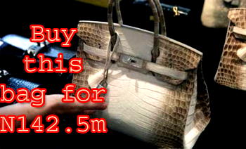 Buy this bag for N142.5m