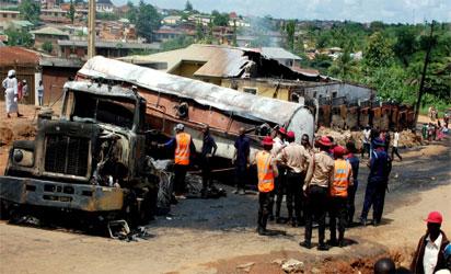 diesel tanker accident How onlookers took pictures as family of 7 battled for life in auto crash