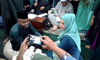 Photos: Igbo man allegedly gets married to Muslim lady in Malaysia