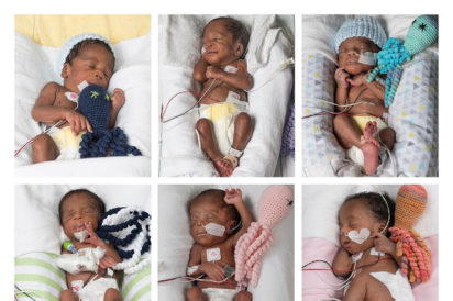 Nigerian mom gives birth to sextuplets after 17-year infertility struggle