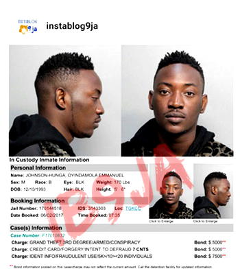 Dammy Krane allegedly arrested in U.S over theft