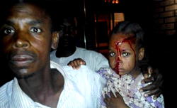 Breaking: Girl, others hit by stray bullets as Boko Haram terrorists currently raid Maiduguri