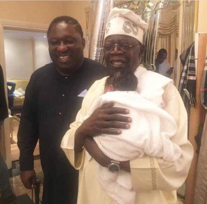 Photo: Tinubu and grandchild