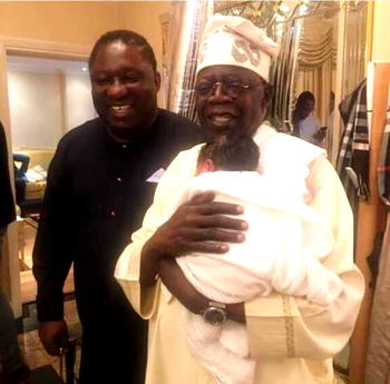 Photo: Tinubu and  grandchild