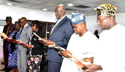 Ambode swears-in new LASIEC commissioners, DG commission, others