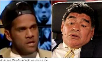 Maradona to Alves: You’re an Idiot who makes 26 passes, gets only 4