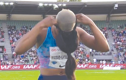 Long jump clearance wig came off