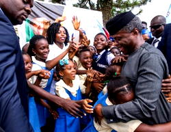Photos: Calabar agog as Acting President Yemi Osinbajo visits