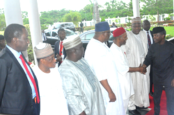 Photos: Ag. president meets with govs over security situation in the country