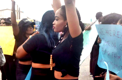 Photos: Charly Boy topless protest in Lagos
