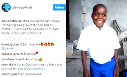 Davido building a house for young Utibe