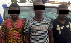How we place orders online, rob delivery men—Suspect