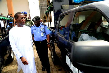 Okowa Hands Over Security Vehicles To The Police